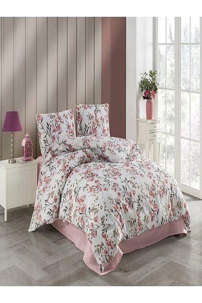 Zorluteks Crown Crystal Single Terry Cotton Duvet Cover Set Elfi