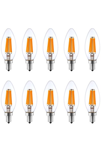 Heka 10'lu Led Filament Rustik Ampul 6w E14 3000k (gün Işığı)