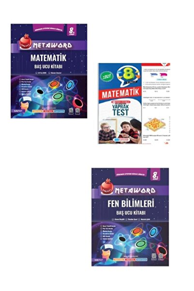 NARTEST 8 Sınıf Matematik Fenbilimleri Metaword Serisi Ve Matematik Yaprak Test