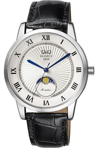 Q&Q Leather Men's Wristwatch Pqz10d