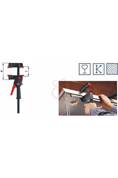 Bessey Duo30-8 Cırcır Mekanizmalı Tek El Işkence (iç-dış)