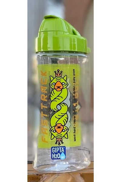 Gıpta Fast Track Tritan Patterned Flask with Straw 500 Cc Green