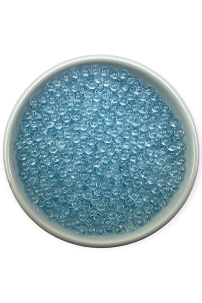 MİR 4 Mm Deliksiz Kabak Boncuğu Su Kabağı Boncuğu Bebe Mavi (10.000 Adet)