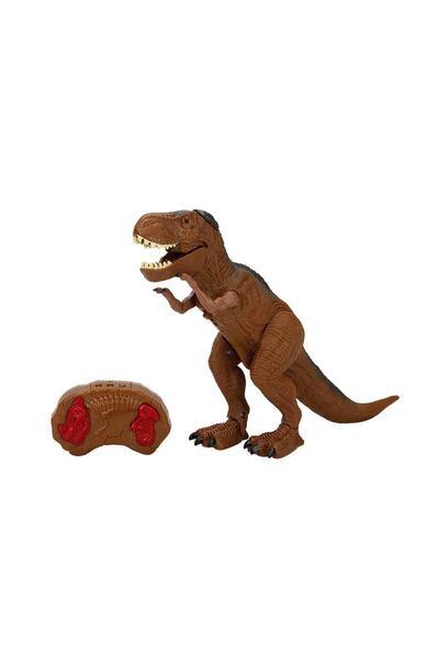 Sunman Sesli Ve Işıklı Pilli Uzaktan Kumandalı Ağzından Buhar Çıkartan Oyuncak Dinazor Dinozor 25 Cm