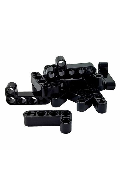 LEGO Original Technic Moc Custom Liftarm Bent Thick L-shape 2 X 4 - Black 10 Pieces to Ship