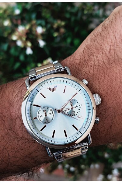 pullmarkt ساعات المعصم التناظرية للجنسين من الفولاذ