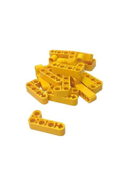 LEGO Technic Moc Custom Liftarm Bent Thick L-Shape 2 X 4 - Yellow 4 Pieces Will Be Sent