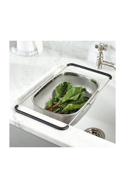 IKEA Stainless Steel Metal Corner Strainer - 34x23 cm, Rectangular Shape