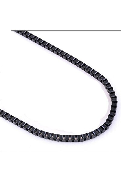 The Collection Wall Pattern Adjustable Black Ring Cube Bracelet And Necklace Set