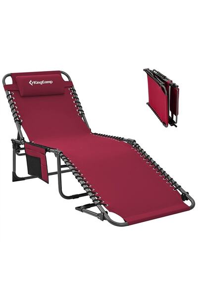 Genel Markalar Berlin Classic Comfort Lounge 5 Kademeli Katlanır Şezlong ve K...