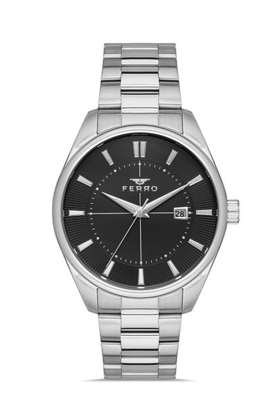 FERRO Silver Steel Cord Men's Wristwatch F11239A-A2 F11239A-A2