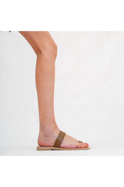 HalikarnasSandals شبشب نسائي من الجلد الطبيعي - 8613