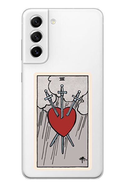 shoptocase Galaxy S22 Uyumlu Şeffaf The Heart Tarot Telefon Kılıfı