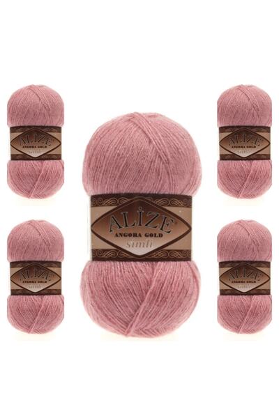 Alize Ayzen Home Angora Gold Simli 5 Li Paket Renk no: 144