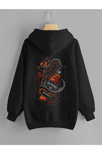 DEEPSENCE Unisex Hooded Sweatshirt Wishki Printed