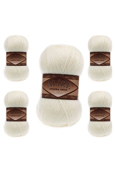 Alize Ayzen Home Angora Gold Glitter Πακέτο 5 τεμαχίων