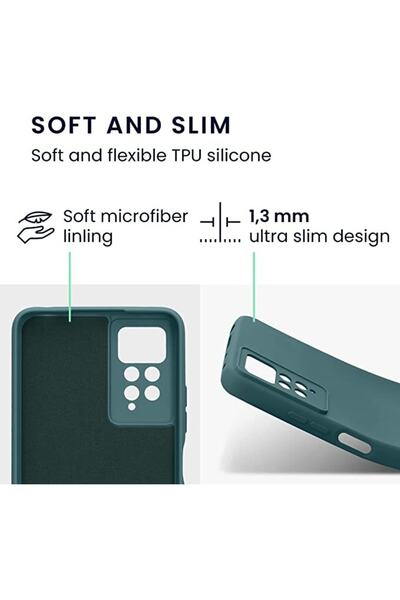m.tk moveteck Xiaomi Redmi Note 11 Pro 4.5G/Note 11 Pro 5g Case with Camera Protection Velvet Texture Inside Launch Silicone