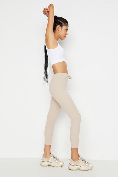 Trendyol Collection Sport-Leggings - Grau - Hoher Bund