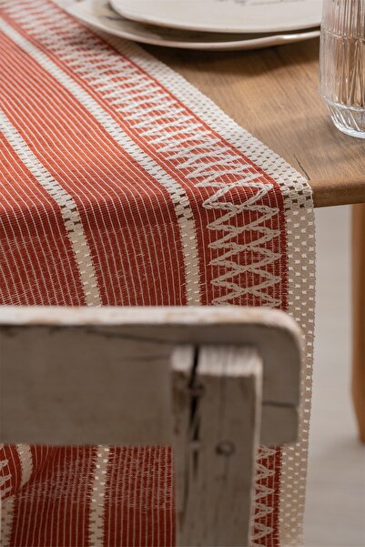 vivamaison Cotton Lace Tile 35x145 Cm Runner Table Cloth