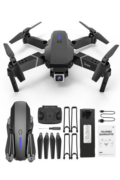 DroneRONA E88 4k Profesyonel Kamera Katlanabilir Drone