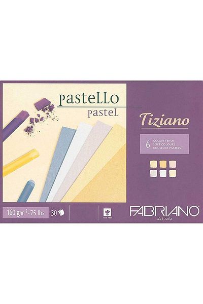 Fabriano Tiziano 160gr Soft Color (Pastel Color) Block 30 Sheets A4 (21x29.7cm)