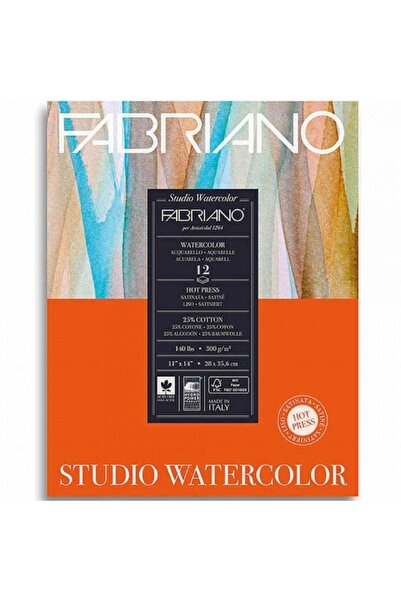 Fabriano Watercolour Hot Pressed 300gr Water Color Block 12 Sheets 28x35.6cm