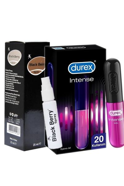 Durex Black Berry Bitkisel Geciktiici Sprey Intense Uyarıcı Jel