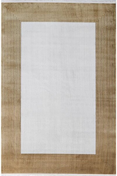 GÜMÜŞSUYU Tierra 12885 160x230 Polyester Gold Modern Salon Halısı