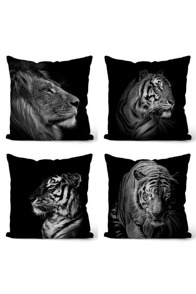 EVPANYA Kolaž afričkih životinja 5 Sa deznom dvostrani Štampano 4-dijelni Nav...