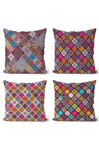 EVPANYA Šarene crteže mandale 1 Sa deznom Dvostrane strane Štampano 4-dijelni...