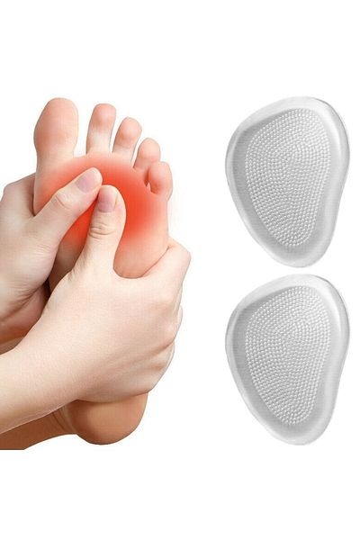 GÜVEN 2 Pieces Heeled Women's Shoes Non-Slip Transparent Gel Silicone Sole Adhesive Insoles