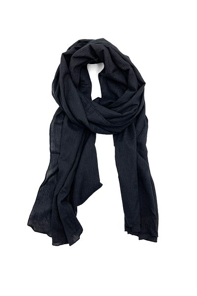 Naz Ipek Mio Jazz High Quality Overlocked Cotton Black Shawl 190x70