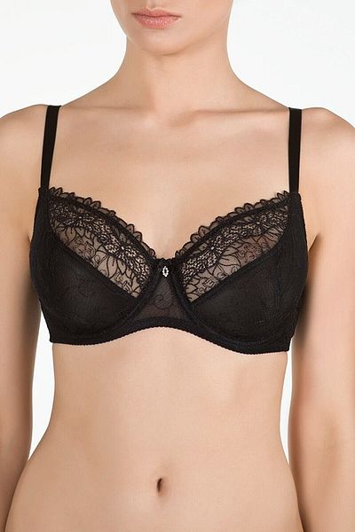 Kom Γυναικείο σουτιέν Balconette Black Liz 41su50211siya