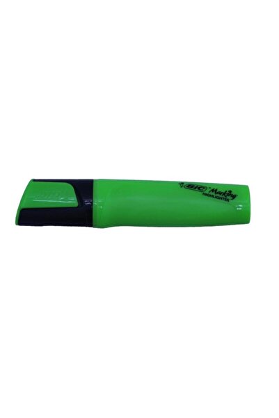 Bic Green Highlighter Marking Highlighter - Flat Pen (12 Pack)