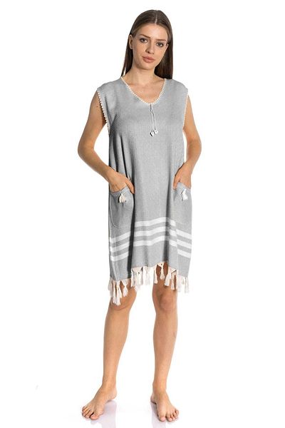 Gray beach shop dress
