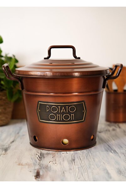 The Mia Patates Soğan Kovası Bakır