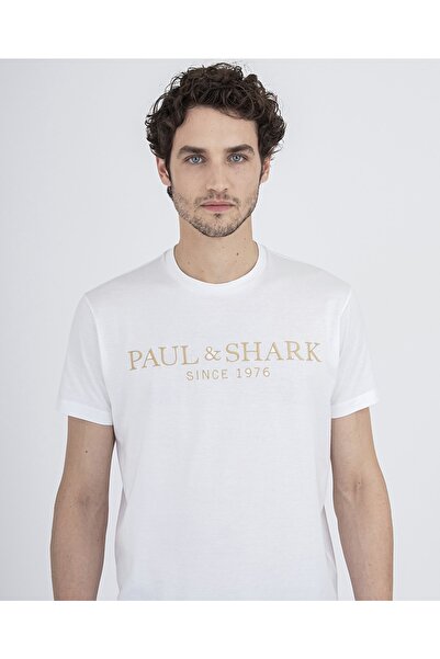 PAUL&SHARK Ανδρικό πλεκτό μπλουζάκι C.w. Βαμβάκι