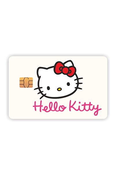 Quart Aksesuar Etichetă autocolantă de acoperire a cardului Hello Kitty Model 1