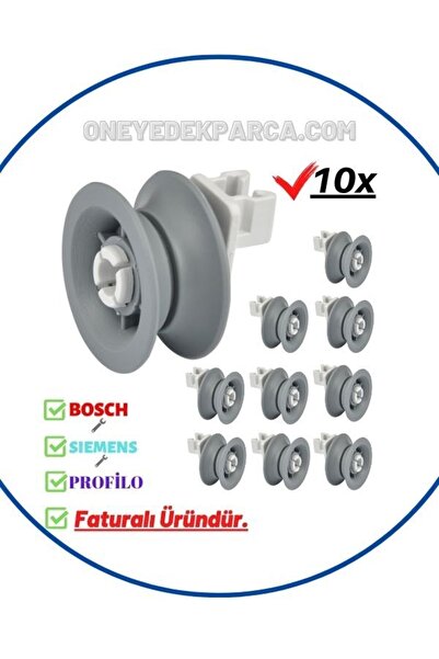 Bosch Bulaşık Makinesi Üst Sepet Tekeri Tekerleği Takımı
