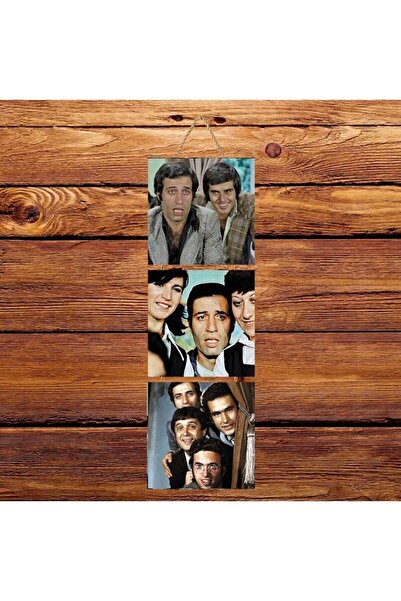 hazalshop Τριπλή ρετρό ξύλινη αφίσα της τάξης Hababam Ü116