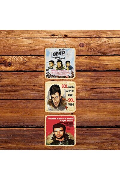 hazalshop Είμαστε σαν λιοντάρια, έχουμε τριπλή ρετρό ξύλινη αφίσα με θέμα τη ...