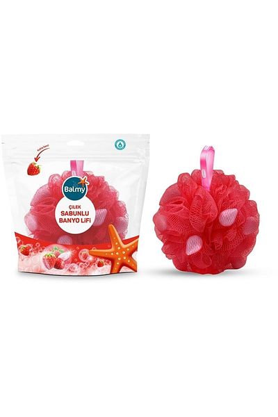 Balmy Strawberry Scented Soap Bath - Fiber Category Hand Soap