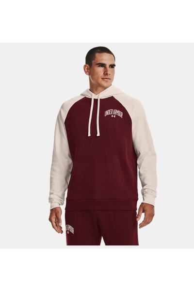 Under Armour Ανδρικό Ua Rival Fleece Wordmark Colorblock με κουκούλα Top 1373363-690
