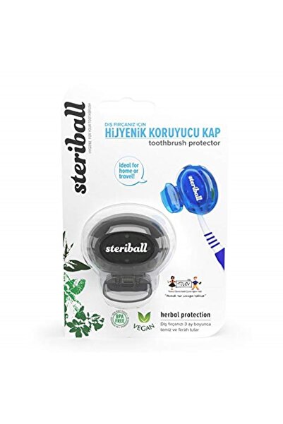 Steriball Diş Fırçası Koruma Kabı-Siyah