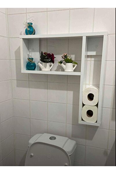 HÜ Cİ MOBİLYA Mdf Dekoratif Banyo Rafı Banyo Düzenleyici Banyodüzenleyici