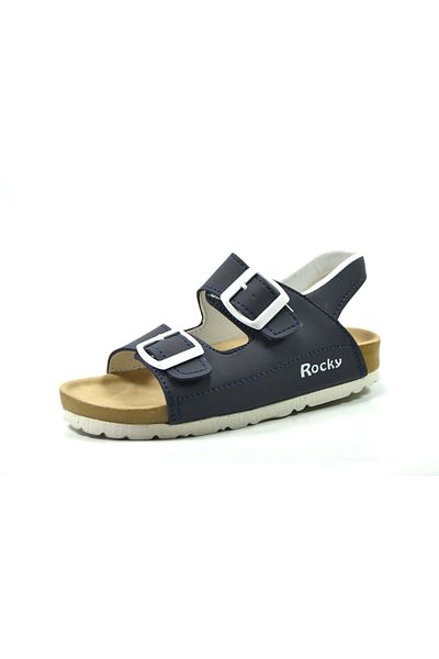 Onlo Ayakkabı Sandale pentru copii Rocky.120 bleumarin și roz cu velcro