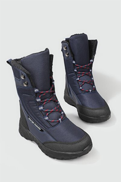 CARLA BELLA Kaymaz Taban Su Itici Lacivert Kadın Kar Botu 7610