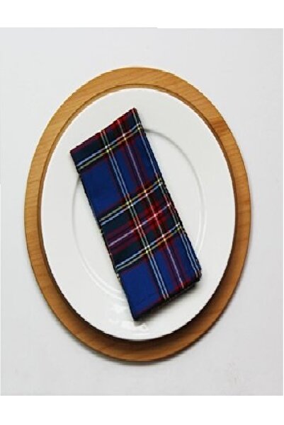 Çizgikare Σετ χαρτοπετσέτας από καρό ύφασμα 6 τεμαχίων