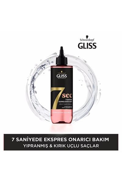 Gliss 7 Sec Split Hair Miracle - Express Repair Liquid Cream for Broken Hair in 7 Seconds 200 ml