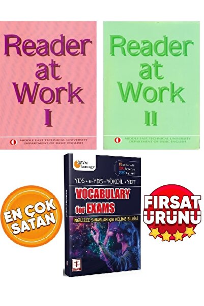 ODTÜ Yayıncılık Reader At Work 1 Ve 2 &vocabulary For Exams